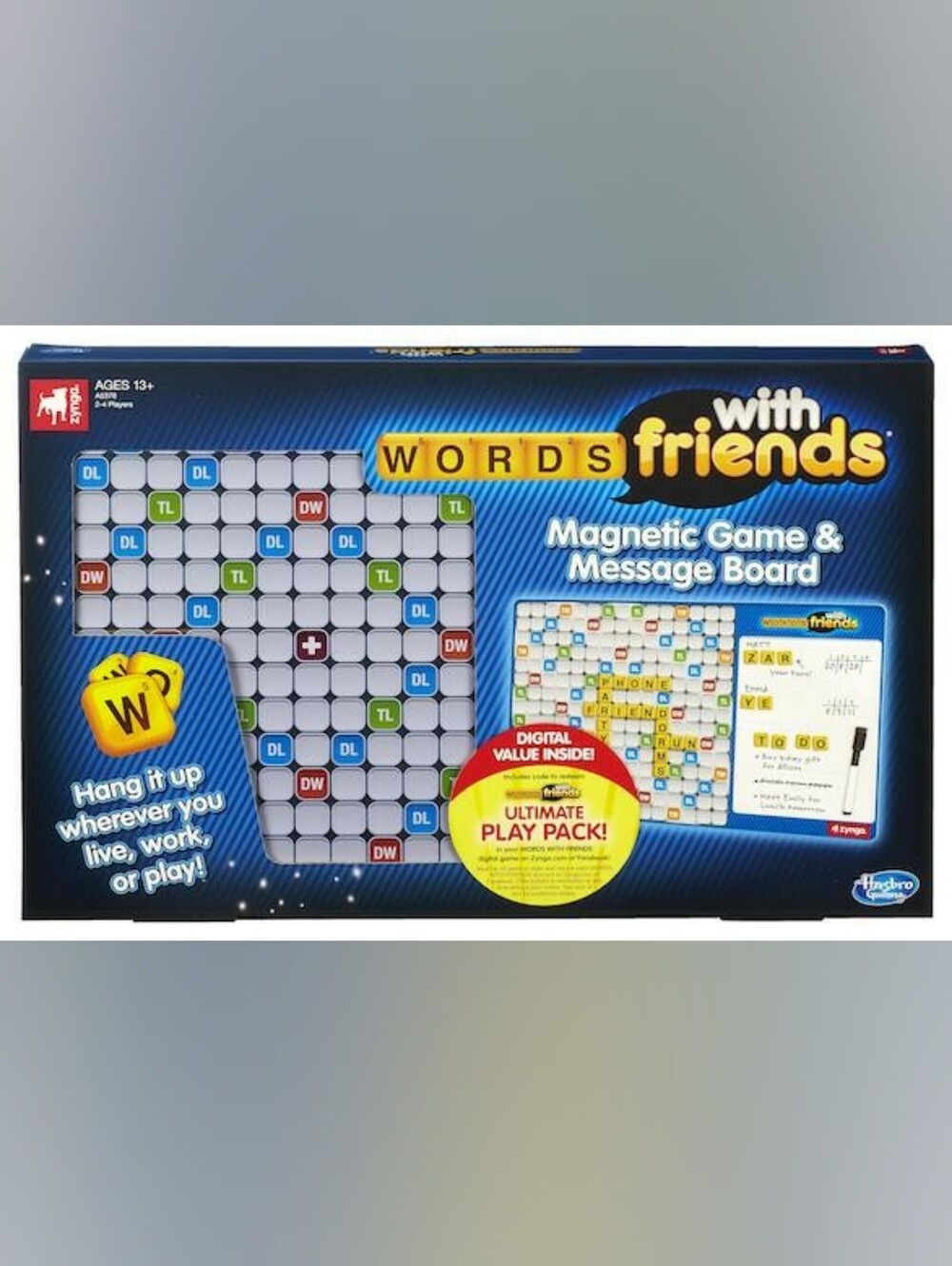 Hasbro Words With Friends Magnetic Game & Message Board